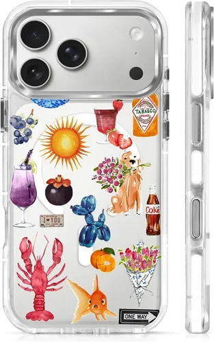 Vista 95 de Funda para iPhone 13 Pro, transparente con bonito patrón de tiburón azul, compatible con Magsafe funda protectora suave para mujeres y niñas (blanco)