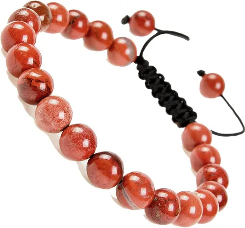 Vista 86 de MASSIVE BEADS - Pulseras ajustables unisex de cuentas de cristal de piedras preciosas con poder curativo natural, de macramé Piedras de 7 chakras