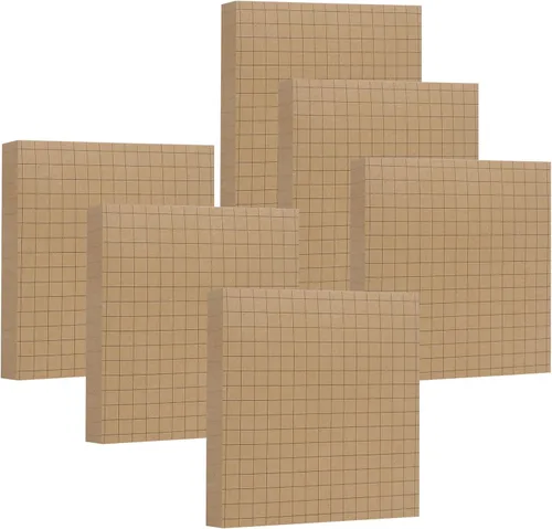 Vista 10 de NatureTouch Sticky Notes - Paquete de 6 notas adhesivas autoadhesivas de 3 x 3 pulgadas en papel de protección ocular, múltiples diseños de blocs