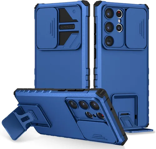 Vista 138 de Funda compatible con Samsung Galaxy M13 5G/A04 Dimensional Soporte Ventana Corredera Teléfono Móvil Funda Protectora a Prueba de Golpes para Samsung
