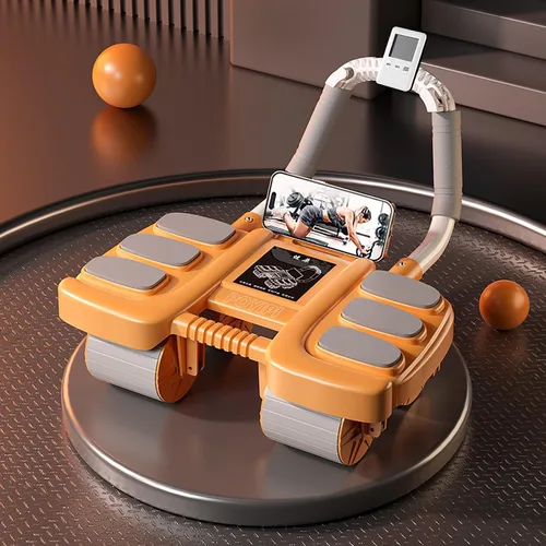Vista 7 de 2025 New Ab Wheel Roller with Elbow Support - Automatic Rebound Abdominal Wheel Roller, The Upgraded Four-wheel Abdominal Wheel Core Workout