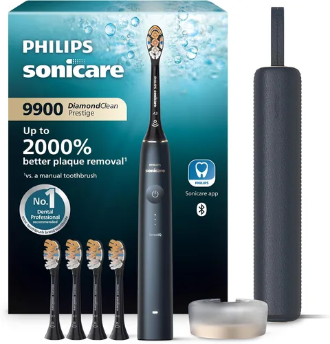 Vista 15 de Philips Sonicare DiamondClean 9900 Prestige Cepillo de Dientes Eléctrico - con tecnología SenseIQ y aplicación avanzada de inteligencia artificial