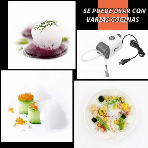 Vista 5 de DUEBEL Generador de espuma de gastronomía molecular, kit de generación de espuma de regulación de velocidad continua, herramienta de cocina creativa