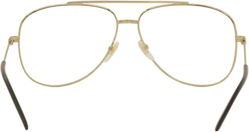 Vista 4 de Gucci GG 0442O 002 - Lentes de aviador de metal dorado de 2362in