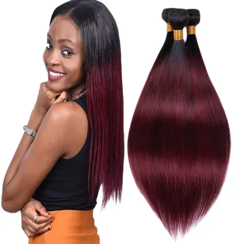 Vista 128 de 300g 1B27 Human Hair Bundles Honey Blonde Bundles Human Hair 10A Brazilian Virgin Remy Hair Extensions 8 10 12 Inch