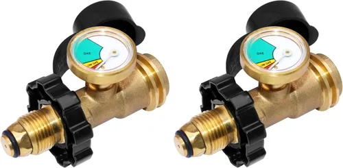 Vista 7 de DOZYANT Adaptador Universal de Tanque de Propano POL con Medidor – Convierte Válvula de Servicio de Tanque LP POL a QCC1 / Tipo 1, Conexión de Tipo