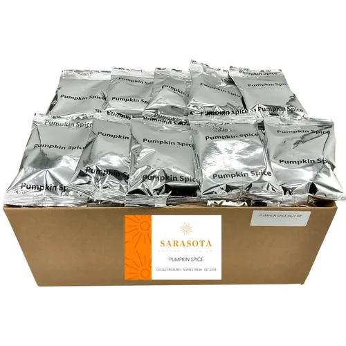 Vista 6 de Sarasota - Paquetes de café molido Paquetes de café a granel de tostado medio con sabor gourmet Especias de calabaza Bolsas individuales