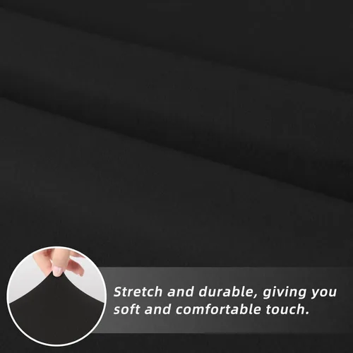 Vista 4 de Easy-Going - Juego de 2 fundas elásticas para sillas de comedor, fundas para sillas de comedor, fundas para sillas Parsons para comedor, ceremonia