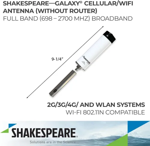 Vista 2 de Shakespeare Antena Galaxy de banda mundial celular/Wi-Fi