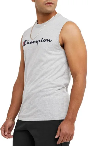 Vista 3 de Champion Camiseta muscular para hombre, sin mangas, camiseta muscular, camiseta clásica para hombres (regular o grande y alto)