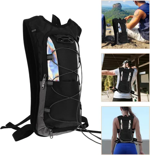 Vista 8 de SUPVOX Mochila de hidratación con correas transpirables para ciclismo, senderismo, correr, montañismo, ligera, para hombres y mujeres, deportes al