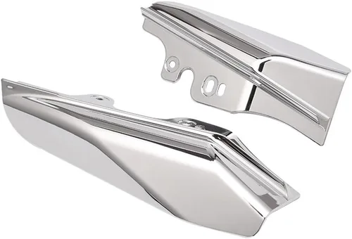 Vista 6 de Deflector de aire cromado de marco medio compatible con Harley Davidson Touring Street Electra Glide Road King FLHR FLHX FLTR FLHT 2001-2008 2005