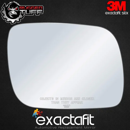 Vista 3 de Reemplazo de cristal del espejo lateral del pasajero para 2004 2005 2006 Volkswagen Touareg VW derecho convexos espejos con adhesivos exactafit 8922R