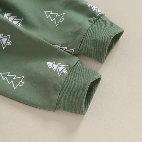Vista 5 de Engofs Conjunto de sudadera de manga larga para bebé niño y niña, 2 piezas, sudadera de manga larga para otoño e invierno