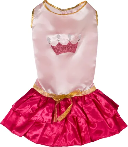 Vista 5 de Rubie's disfraz de princesa color rosa para mascotas., L, Rosado