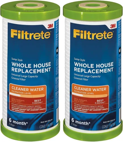 Vista 8 de Filtrete Filtro de agua de repuesto ranurado para toda la casa de gran capacidad 4WH-HDGR-F01, paquete de 1, para uso con sistema 3WH-HD-S01