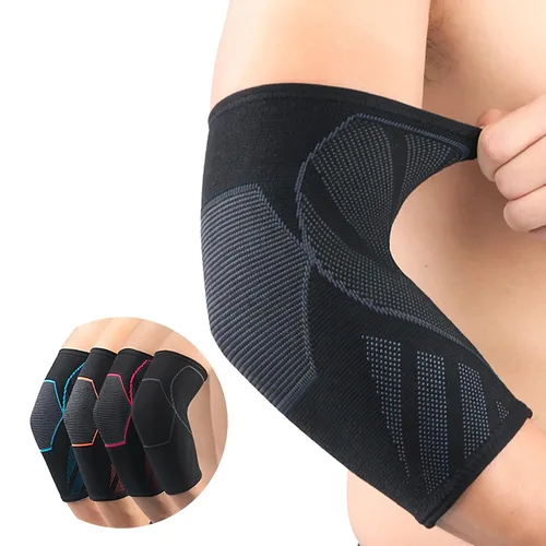 Vista 10 de Protectores de brazo y manga de compresión de codo (1 par), coderas de tenis para tendinitis y codo de tenista, mangas de soporte de brazo