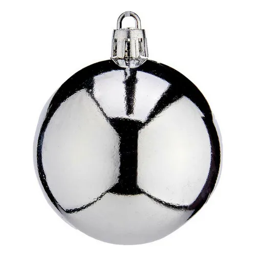 Vista 2 de Bolas de Navidad Krist+ K1912477-3 Plateado Plástico Ø 6 cm 24