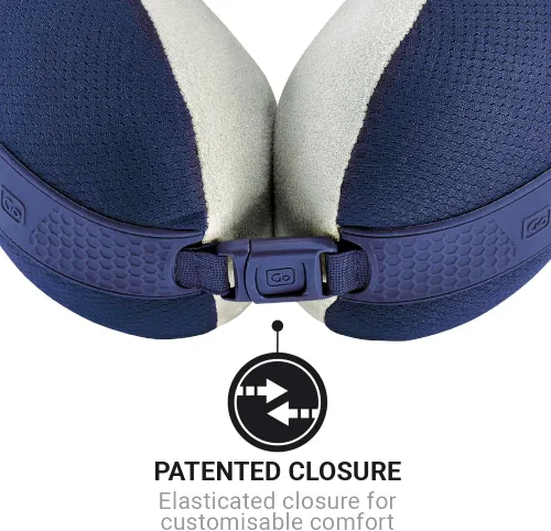 Vista 3 de Go Travel American Dreamer, almohada de viaje de lujo, almohada de cuello de espuma viscoelástica Adjustable Front Closure, Ideal for Airplane