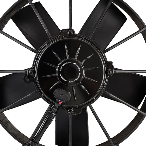Vista 4 de Mishimoto MMFAN-10HD Race Line Ventilador de radiador de alto flujo, ajuste universal de 10 pulgadas, 12 voltios, negro