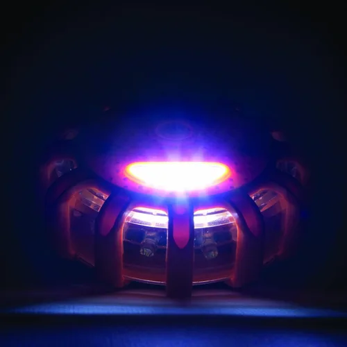 Vista 4 de WAGAN Fred Disco de luces LED parpadeantes para emergencia en carretera, paquete de de 3, Rojo