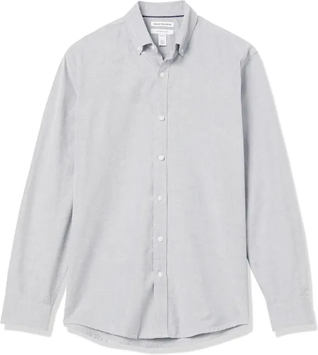 Vista 6 de Tienda Essentials Men's Long-Sleeve Regular-Fit Stretch Oxford Shirt (Available in Big & Tall)