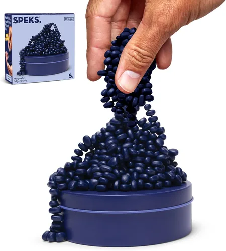 Vista 12 de Speks Crags Original - Masilla de ferrita, + de 500 piedras de ferrita en una lata, juguete de escritorio sensorial antiestrés p/la ansiedad, Coral
