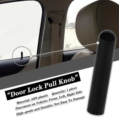 Vista 2 de Perilla de control para cerradura de puerta, pasador de poste de control D9ZZ-6621850-B para Ford Escort 1983-1986 (D9ZZ-6621850-B)