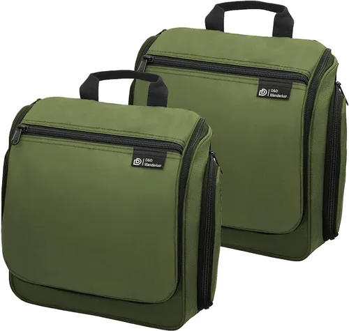 Vista 13 de D&D Bolsa colgante para artículos e aseo personal, organizador de viaje de diseñador para maquillaje y artículos de aseo, para hombres y mujeres