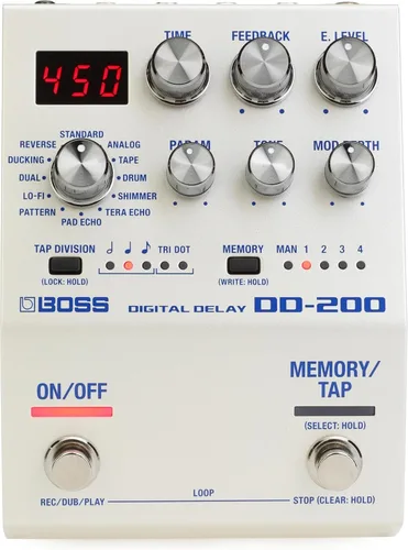 Vista 6 de BOSS DD-200 Digital Delay Pedal de guitarra (DD-200)