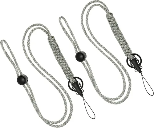 Vista 6 de PATIKIL Cordón de paracaídas, cordón trenzado, llavero ajustable para insignias