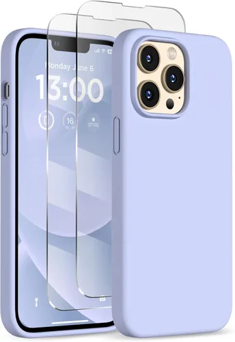 Vista 29 de Funda de silicona para iPhone 13 Pro, funda para teléfono, color Negro