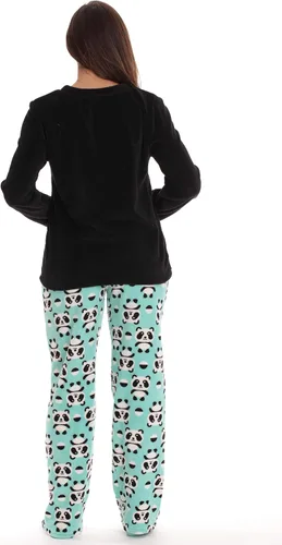 Vista 4 de Just Love - Conjunto de pijama ultrasuave para mujer, camisón, pantalón deportivo y calcetines a juego