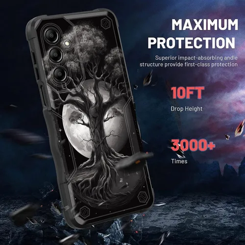 Vista 307 de Funda para Galaxy A14 5G, [Doble Capa][Protección contra Caídas de Grado Militar de 10 Pies] [Antideslizante] Funda Resistente a Prueba de Golpes