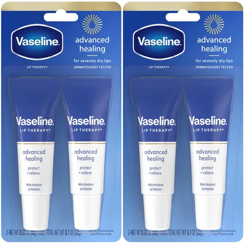 Vista 10 de Vaselina para labios con fórmula avanzada Vaseline; protector de piel, tamaño para viaje, 0,35 onza., paquete de de 12, 12 #1