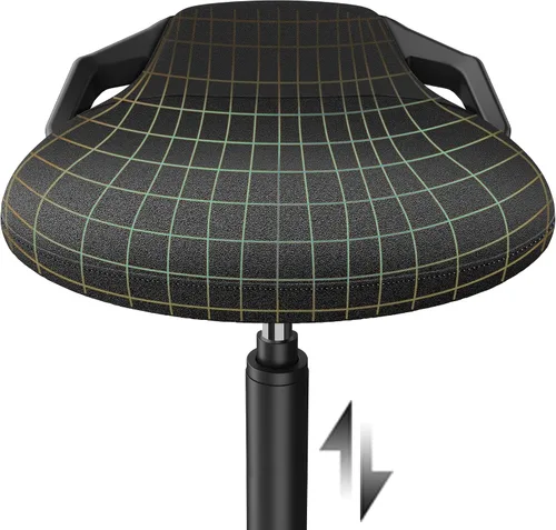 Vista 6 de Silla de escritorio de pie, Taburete de pie ergonómico ajustable, Silla de equilibrio giratoria para sentarse, Almohadilla inferior antideslizante