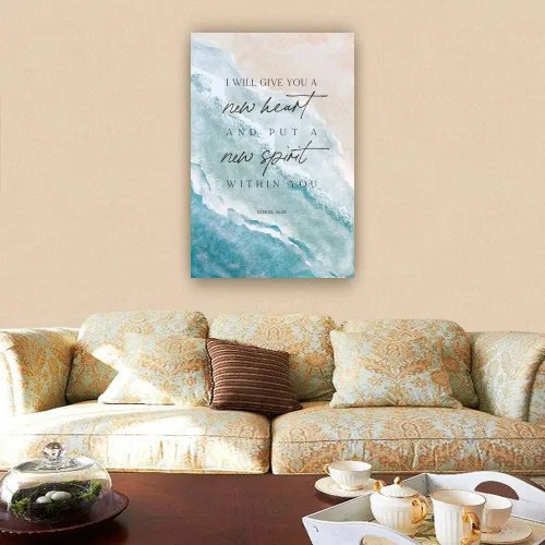 Vista 5 de Ezequiel - Póster de 36 y 26 escrituras con versículos bíblicos, arte de pared de oración, decoración de habitación para dormitorio, fotos