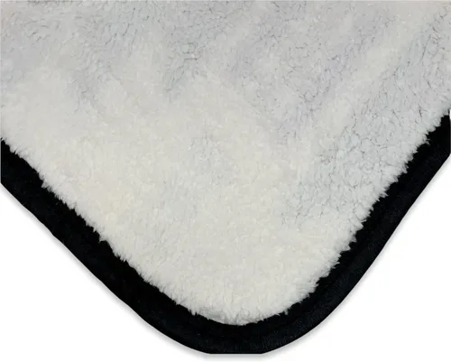 Vista 4 de Southwest Design 16112 - Manta con forro de sherpa (estampado navajo), color blanco