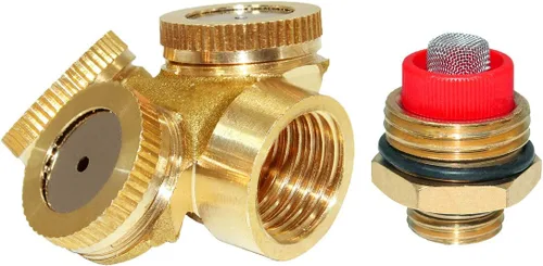 Vista 6 de beduan Rociador Mister Head 1/2" NPT Latón 4 Agujeros Manguera de Jardín Aspersores Riego Conexión de conexión con adaptador y filtro de malla
