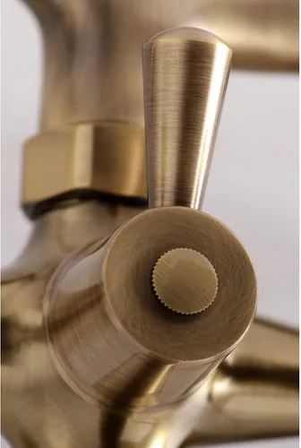 Vista 4 de Kingston Brass Kingston KS265AB - Llenador de bañera ajustable de 6 pulgadas para montaje en pared, latón antiguo