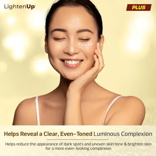 Vista 6 de LightenUp Plus - Gel iluminador con bomba de 1 onza líquida, con aceite de coco y alfa arbutina