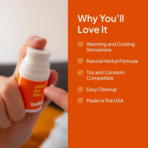 Vista 4 de Hola Cake Stim para Él, Suero Estimulante de Excitación para Hombres, Potenciador Sexual, Gel de Excitación para Gel de Sensación Masculina, Mejora