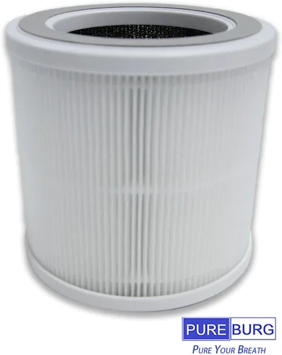 Vista 2 de PUREBURG Filtro de repuesto compatible con el purificador de aire FULMINARE PU-P07, paquete de 2 unidades de carbón activado HEPA H13 2 en 1