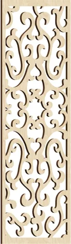 Vista 117 de 9 3/8 pulgadas de ancho x 24 3/8 pulgadas de alto x 1/4 de alto Smithfield paneles de pared de madera con calado, abedul