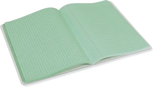 Vista 4 de Pacon Libro de composición de doble raya, verde, cuadrícula de 1/4" y 3/8" de ancho con rayas 9-3 ⁄4" x 7-1⁄2", 100 hojas