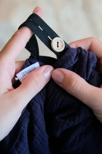 Vista 2 de Ermandina - Boina para cubrir la cabeza judía, ajustable, transpirable, de algodón ligero, para el cáncer, para mujer, gorra de uniforme médico
