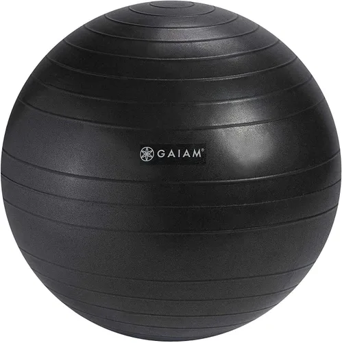Vista 5 de Gaiam - Silla clásica de balón, asiento de estabilidad (negro)