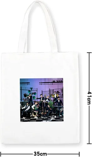 Vista 3 de Kpop STRAY KIDS - Bolsa de hombro para niños, bolso cruzado de mercancía para niños, bolso cruzado casual para fanáticos (morado)