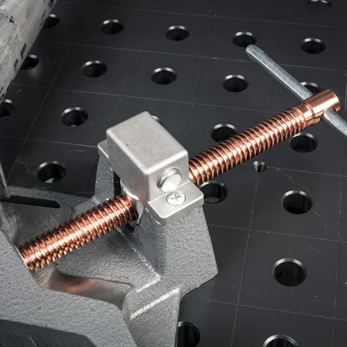 Vista 10 de Strong Hand Tools, Hierro fundido resistente, abrazadera de ángulo recto de 90 grados, abrazadera de esquina, mandíbula oscilante ajustable