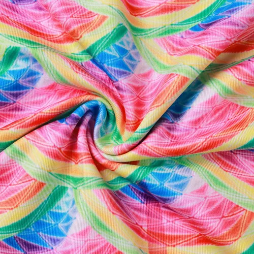 Vista 4 de Vestido de princesa para niñas pequeñas, vestido corto con estampado 3D de sirena